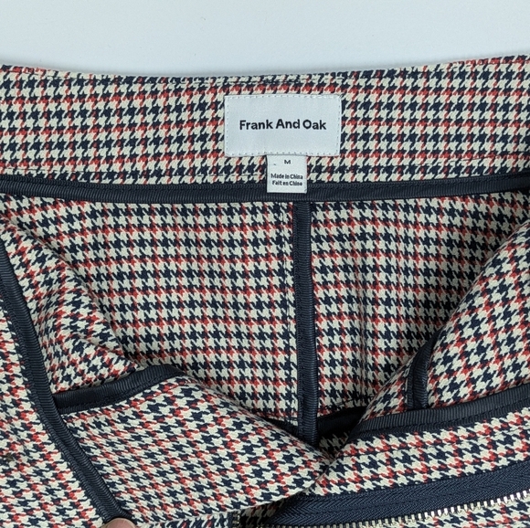 Frank & Oak women's houndstooth mini skirt size M - Picture 4 of 11